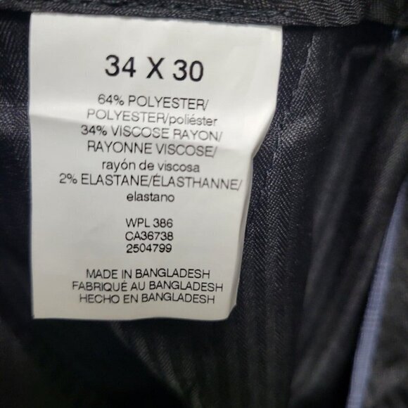 Kenneth Cole Reaction Stretch Fit Plaid Dress Pants Men's.  Size 34/30. NWT $155 - Picture 6 of 8